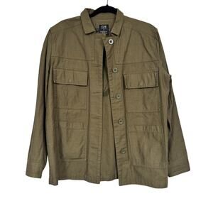 Stone Row X Georgia May Jagger Green Utility Jacket Womens M Lightweight Casual